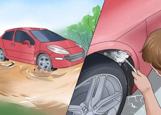 تمیز کردن لاستیک خودرو