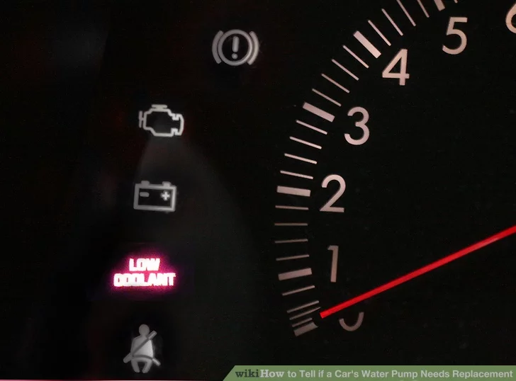 به چراغ هشدار میزان مایع خنک کننده توجه کنید.